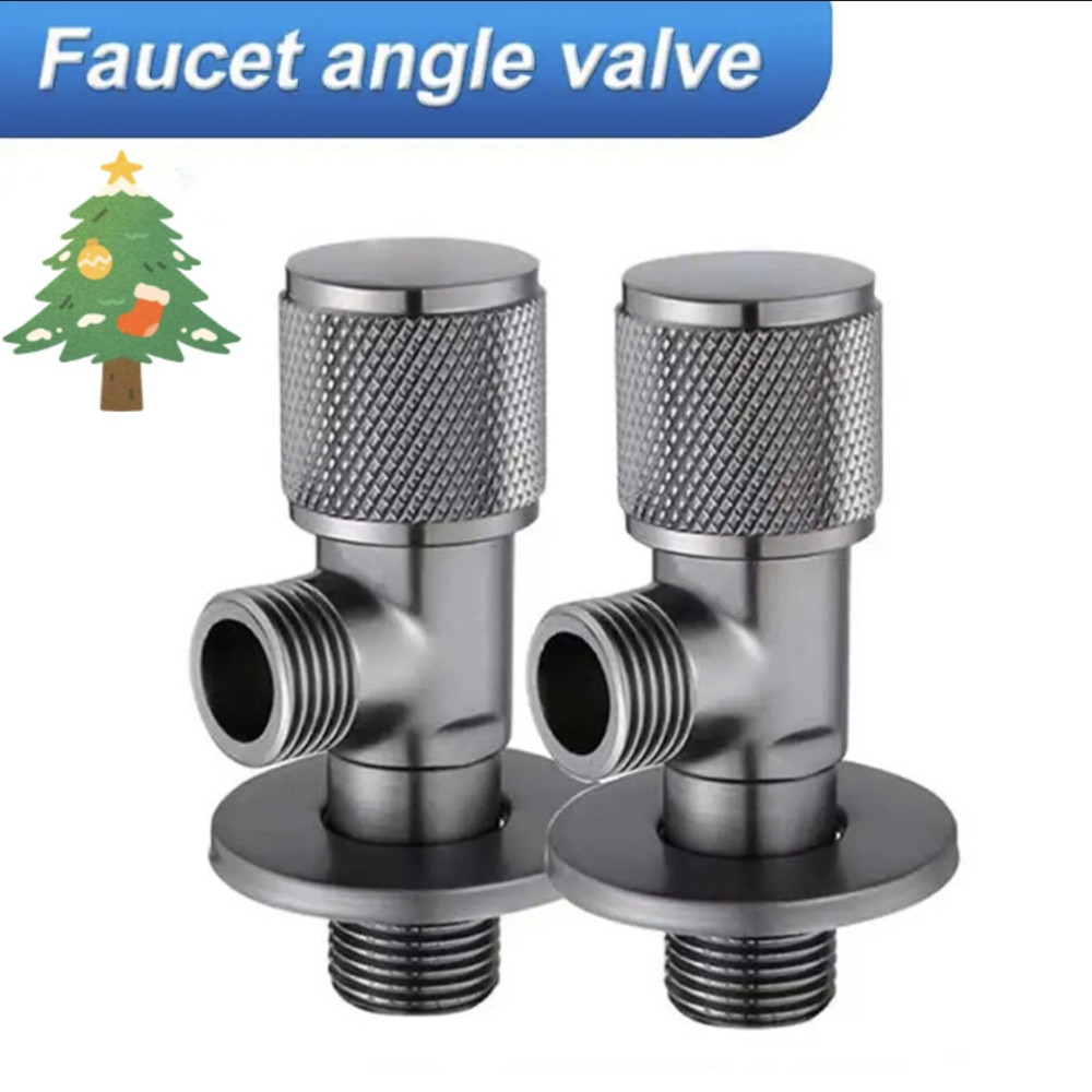 Toilet Fill Valve - วาล์วน้ำเข้าแบบ 4 จุด ขนาด G1/2 วาล์วสามทางทองเหลือง