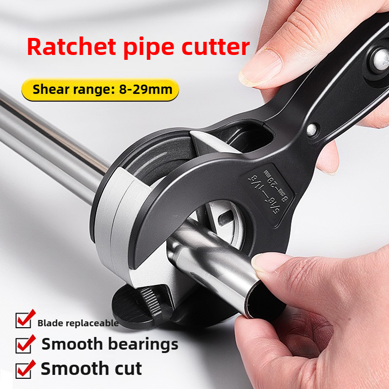 Pipe Cutter Ratchet - ใหม่ใบมีดถอดเปลี่ยนได้ Pvc ท่อเครื่องตัดวงล้อแบริ่งขนาดใหญ่ประเภท Ppr เครื่องตัดท่อน้ําเครื่องตัดวงล้อ