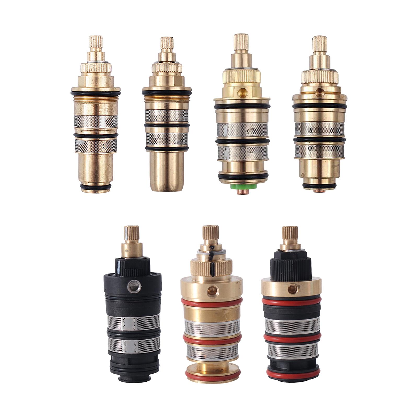 Shower Valve Cartridge - ซิงค์ห้องน้ำทองเหลืองวาล์วอาบน้ำปรับอุณหภูมิได้อ่างน้ำหมุนได้ไตรมาส