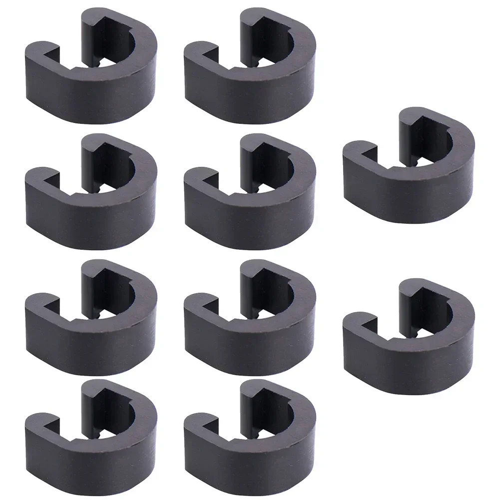 Plastic Pipe Clip - 10pcs จักรยาน C-คลิปหัวเข็มขัดเบรคเกียร์สายเคเบิ้ลท่อพลาสติก CLAMP จักรยานเสือภูเขาจักรยานท่อน้ํามันสายผูก