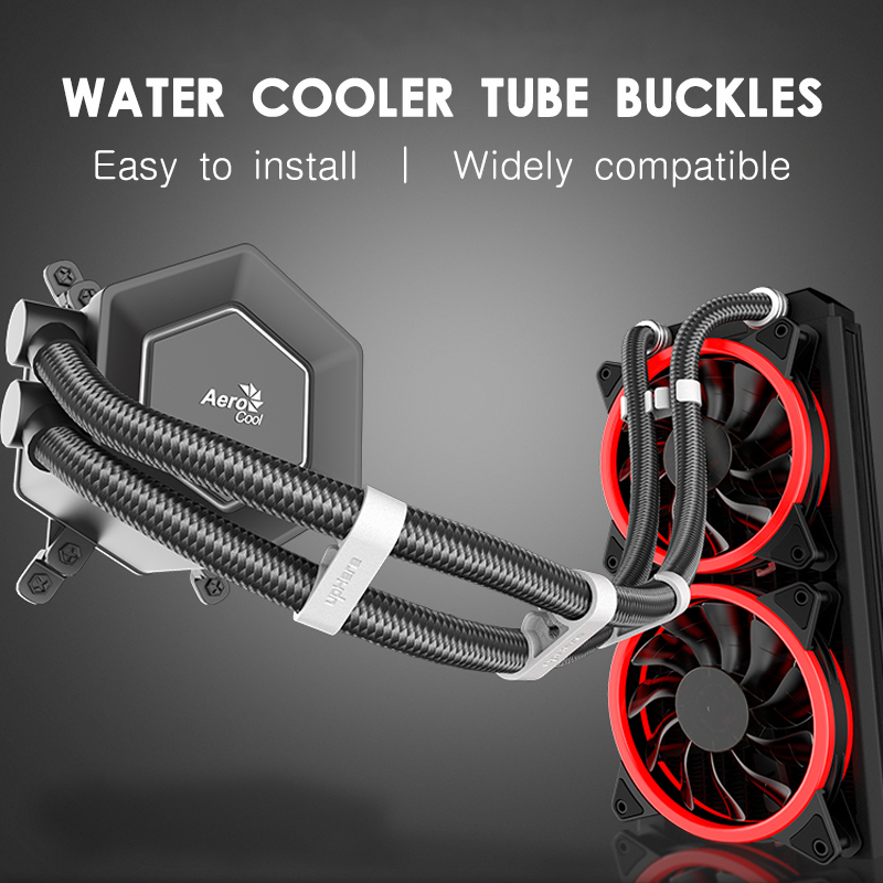 Plastic Pipe Clip - Jumpeak Universal คอมพิวเตอร์ Water Cooler Tube