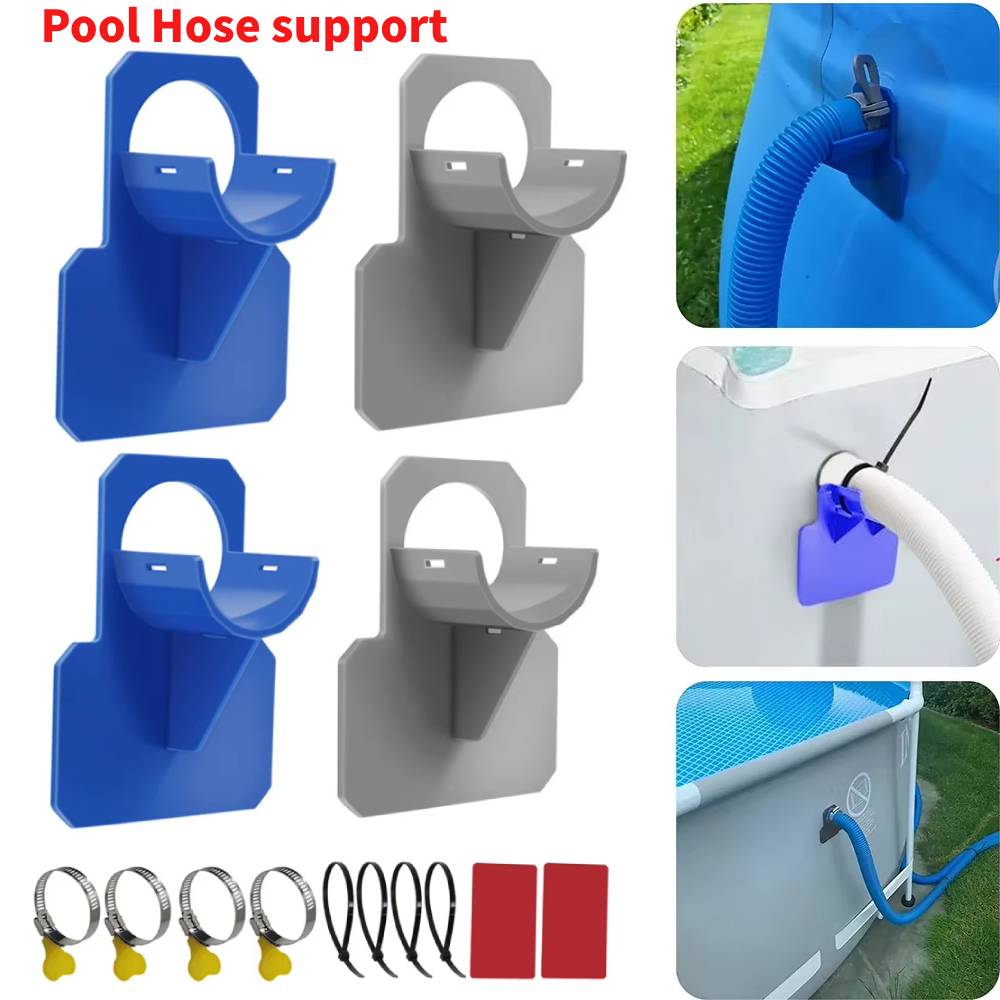 Plastic Pipe Clip - 2pcs สระว่ายน้ําท่อยึดรองรับสําหรับ Intex เหนือพื้นดินสระว่ายน้ํา 30-38 มม.ท่อ