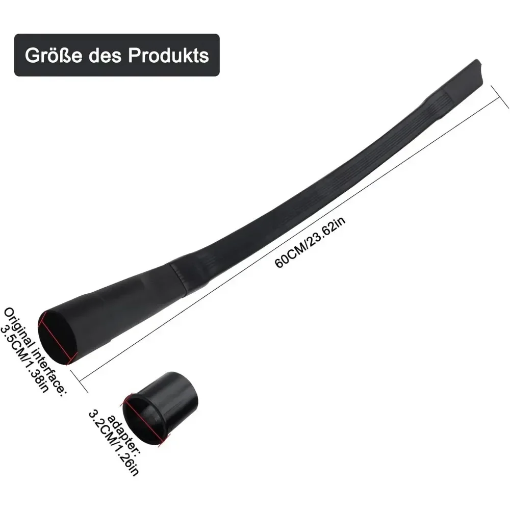 Flexible Hose Braided - 2025 ข่าว 35 มม.-32 มม.ท่อเครื่องดูดฝุ่นเปลี่ยนพอร์ตทนทานสีดํารอยแยกเครื่องมืออุปกรณ์เสริมชุดมุมยืดหยุ่นใหม่