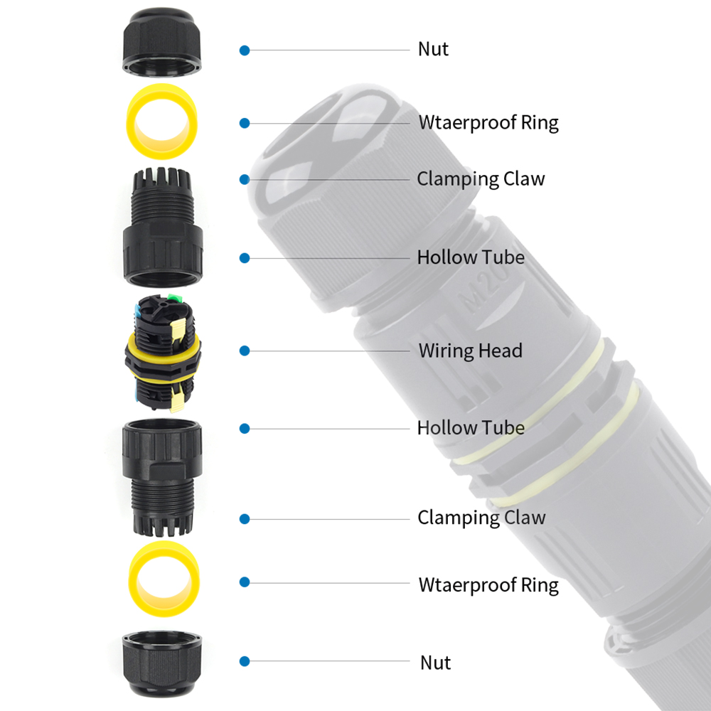 1PCS IP68 M20 อะแดปเตอร์ตัวเชื - Push Fit Connector บทวิจารณ์และราคา
