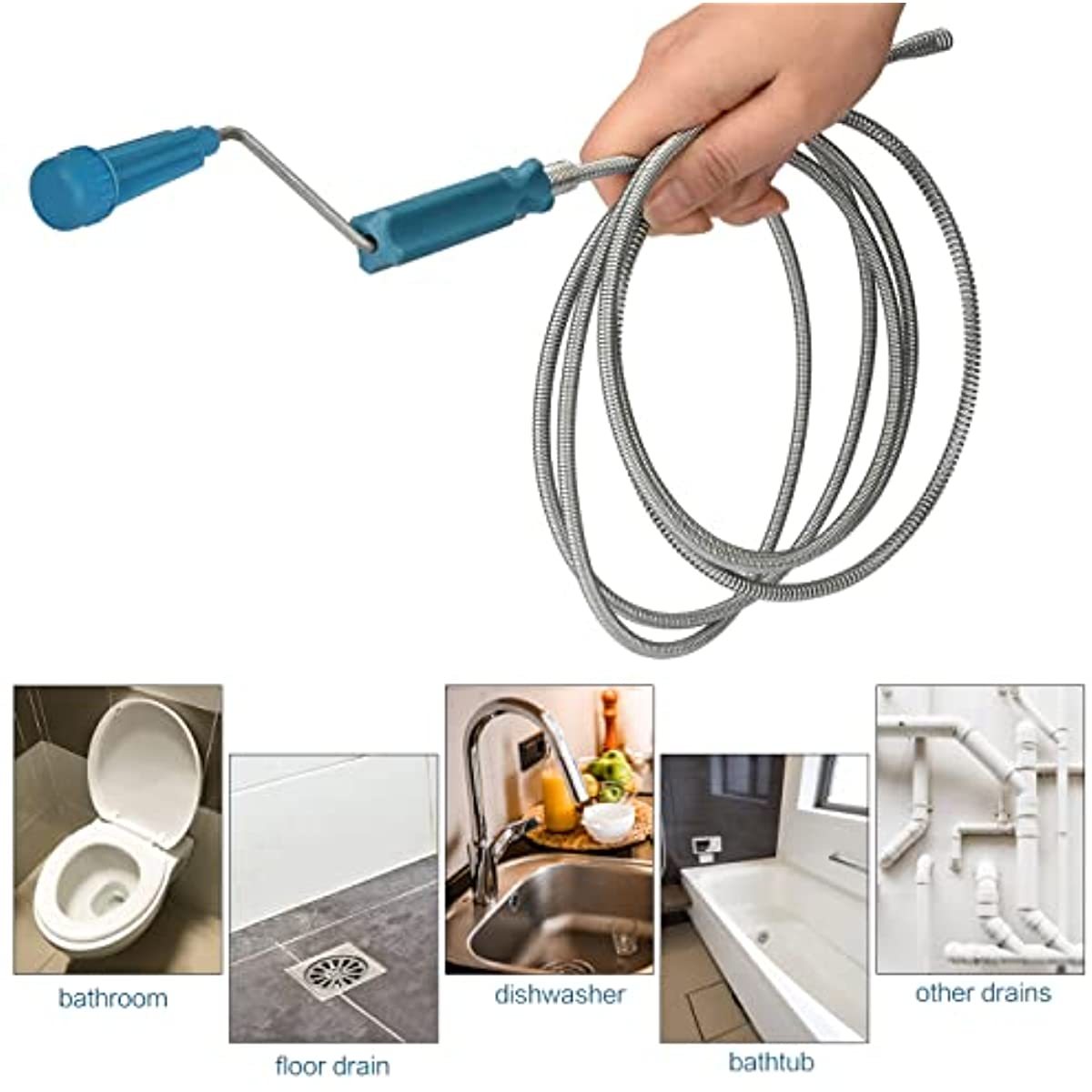 ที่ดันท่อแบบยืดหดได้ ทำจากเหล็ - Drain Snake Flexible บทวิจารณ์และราคา