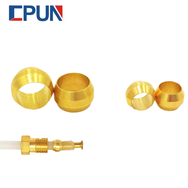 10 PC ทองเหลือง Double TAPER F - Compression Fitting Brass บทวิจารณ์และราคา