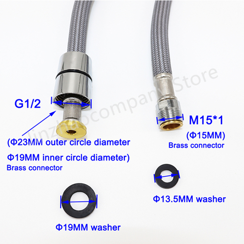 50 ซม./60 ซม./85 ซม./150 ซม./1 - Flexible Hose Braided บทวิจารณ์และราคา