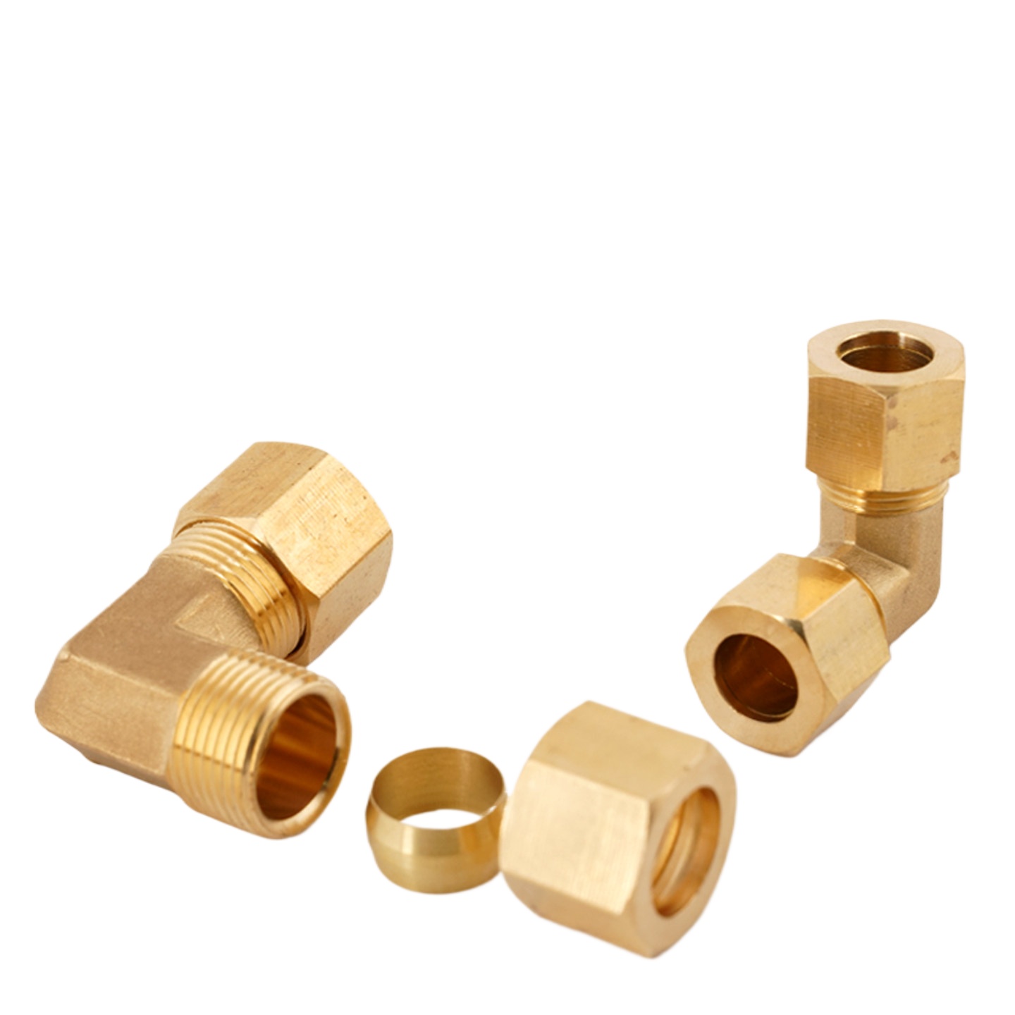 ข้อต่อท่อทองเหลืองแบบข้อศอก 90 - Compression Fitting Brass บทวิจารณ์และราคา
