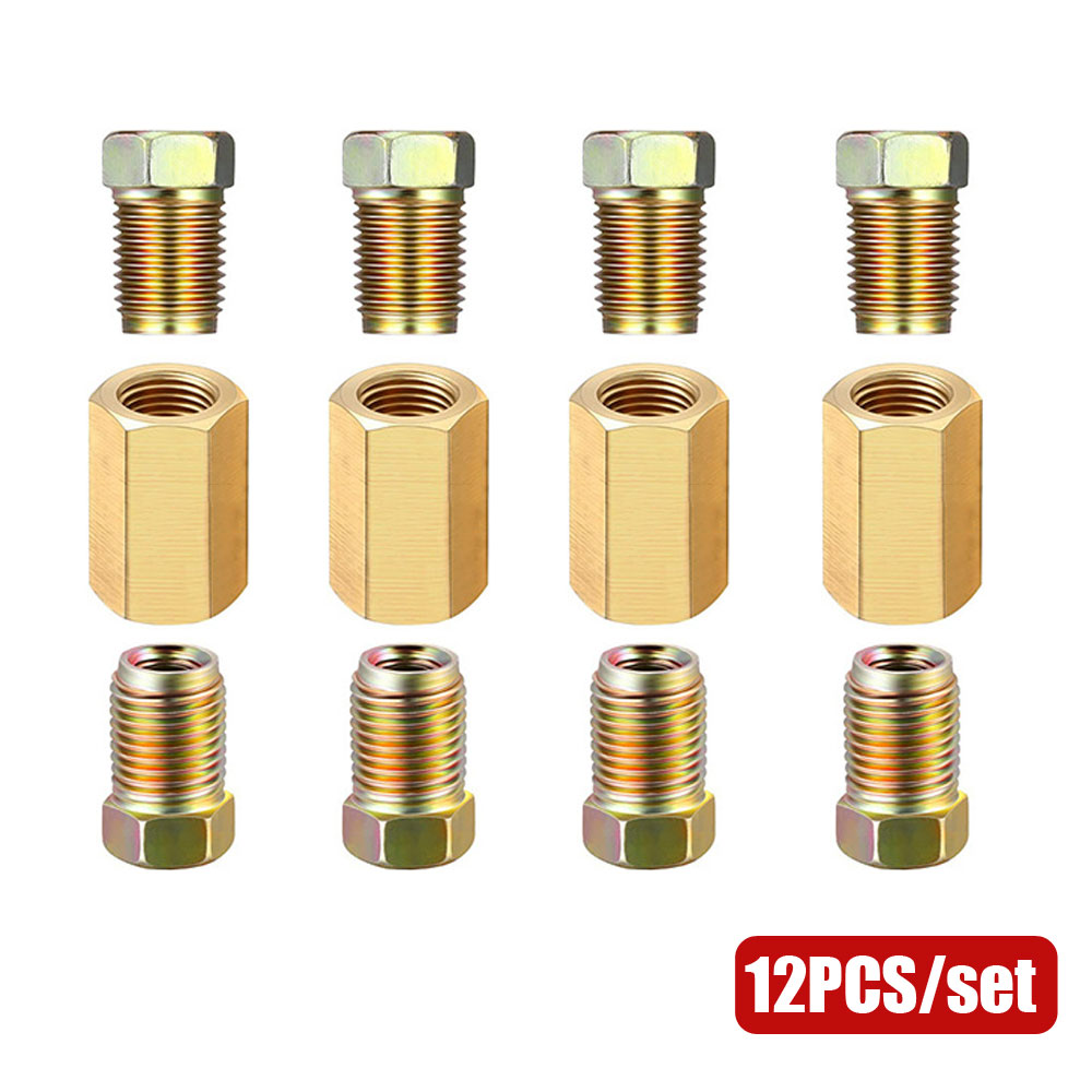 12ชิ้น3/16 (3/8-24กลับหัว) ท่อ - Compression Fitting Brass บทวิจารณ์และราคา