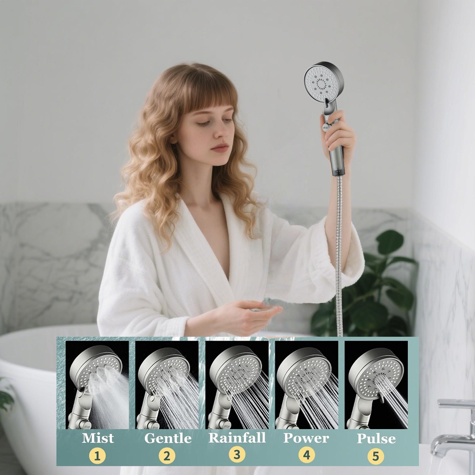 ฝักบัวอาบน้ำแบบใหม่ 5 โหมด ฝัก - Silicone Tap Washer บทวิจารณ์และราคา