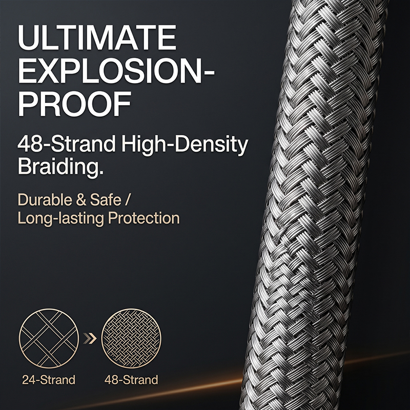 สายยางน้ำแบบยืดหยุ่นถักด้วยเหล - Flexible Hose Braided บทวิจารณ์และราคา