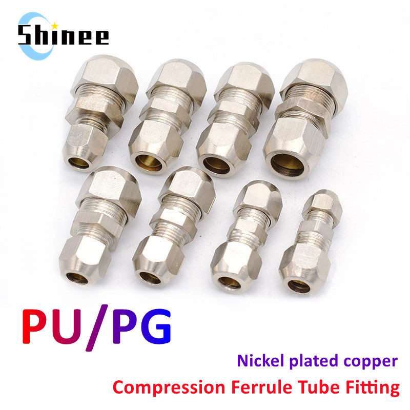 การบีบอัด Ferrule ท่อ 4 6 8 10 - Compression Fitting Brass บทวิจารณ์และราคา