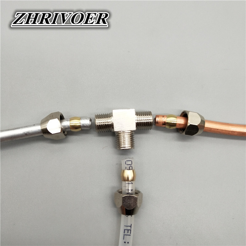 1Pcs Pneumatic อุปกรณ์ทองเหลือ - Compression Fitting Brass บทวิจารณ์และราคา